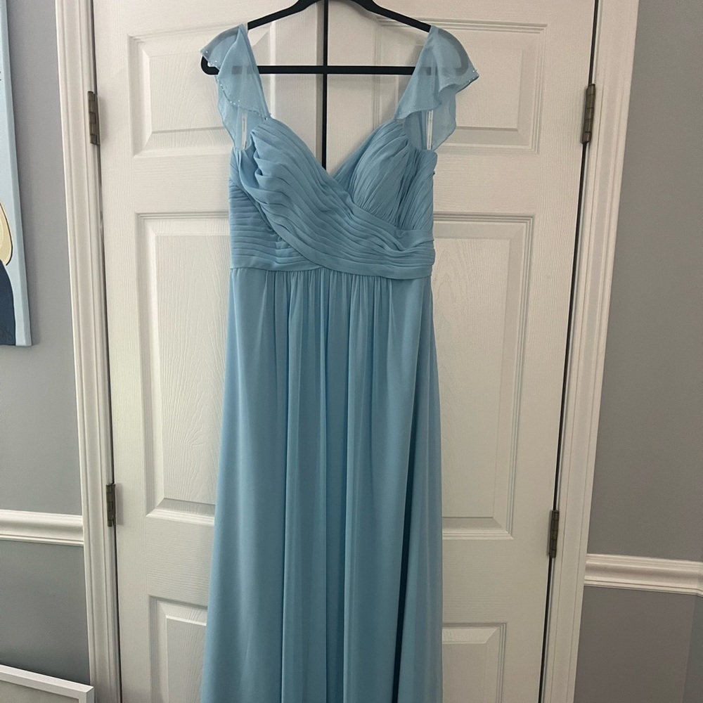 B2 by Jasmine Blue Chiffon Dress